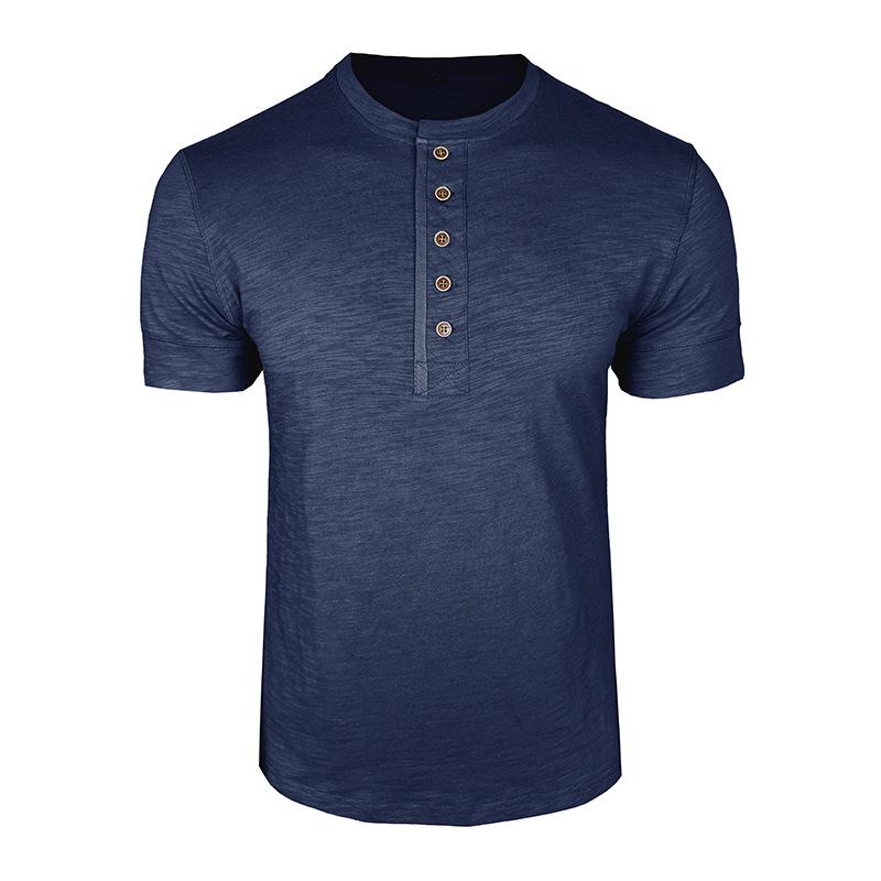 Summer New Men's Short-sleeved Casual Round Neck Versatile and Fashionable Tops