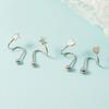 Piccolo Orecchino a Spirale Argentato Wrap Cuff per Donne Twist Minimalista Crawler Cerchio Cartilagine Ear Climber Orecchino Piercing Regalo