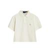 Polo Ralph Lauren Logo Embroidered Slim Fit Straight Cut Short Sleeve Polo Shirt Men tops Beige 710557752-031