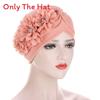 Polyester Headscarf Hat With Floral Embellishments For Fashionable Outdoors