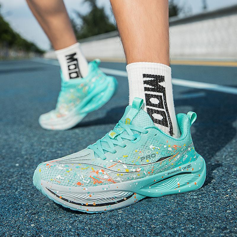 9Pro Running Shoes for Boys, Children and Students, Special Running Shoes for Competitions, Young and Young Carbon Board Shock-absorbing Sports Shoes