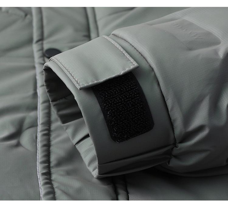 2024 Men's Hooded Winter Jacket: Trendy Warm White Duck Down Thick Fabric
