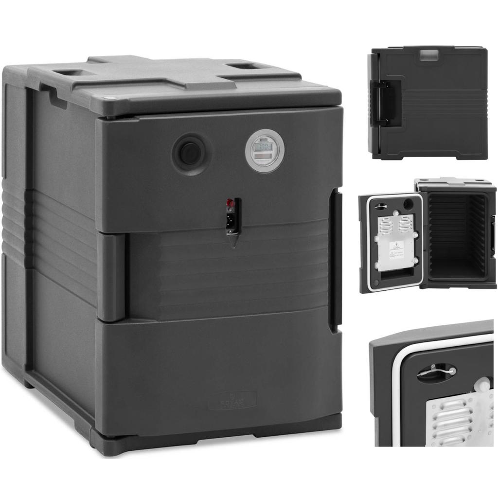 Thermos thermal insulating container with electric heater for GN 11 containers