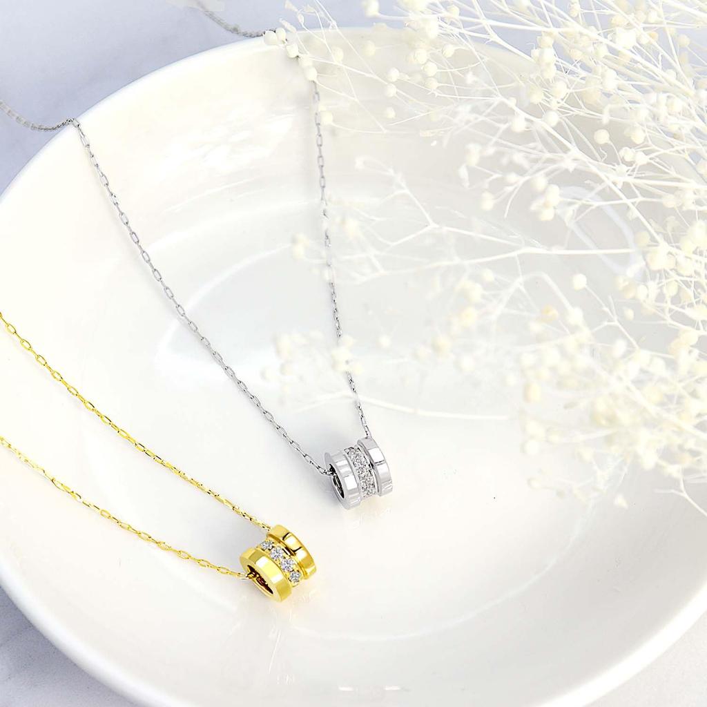 Diamond Eternity Necklace SI Color 11 Stones PT900 Platinum PLATINUM Collection [Lara Christie] 0.15ct Class/H Lp71-0018-pt