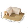 Tunnelbett Versteck mit abnehmbarer Matte Spielgehege Interaktives Spielzeug Hütte für Kaninchen Kleintiere Outdoor