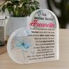 Heart-Shaped Acrylic Sign with German Friendship Quote - 2D Flat Table Decor for Home, Farmhouse Living Room, Desk - Best Friend Gift