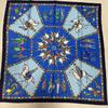 HERMES Hermes Carre 90 Scarf Russian Military Museum Blue