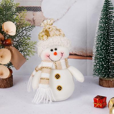 Weihnachten Plüschpuppe Ornamente Weiß Weihnachtsmann Schneemann Weihnachtsbaum Tropfenornamente Dekoration Für Zuhause Weihnachtsfeier Kindergeschenke