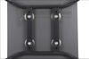 Gray plywood chair with black frame. Model WERDI A