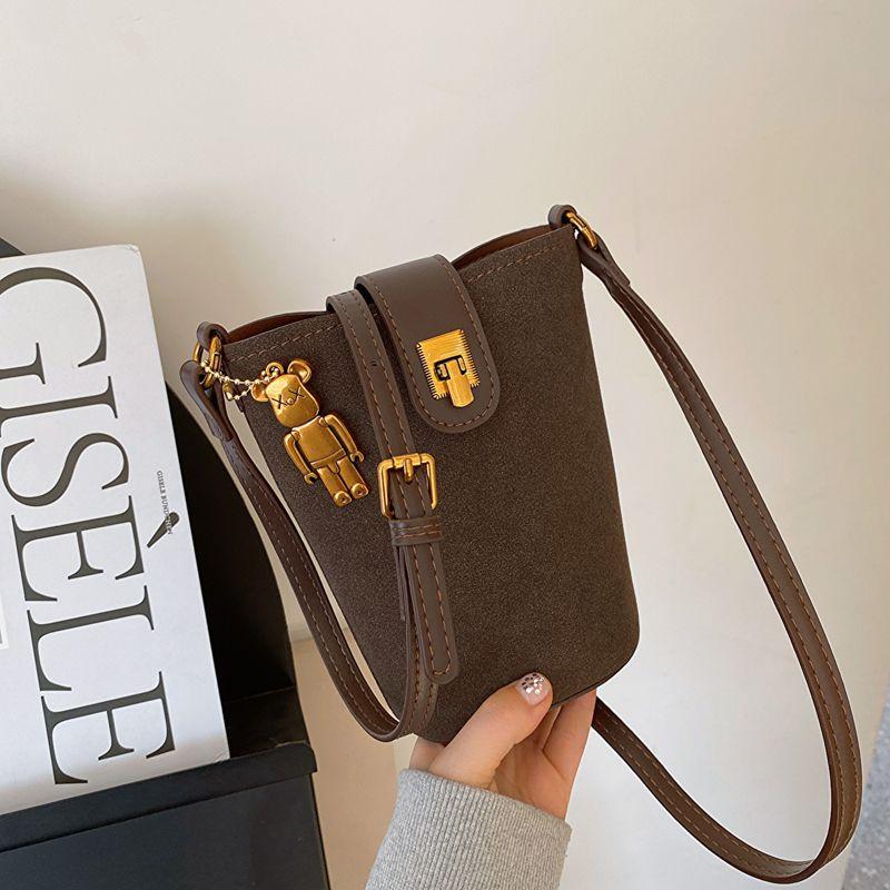 IELGY Women's High-end Mobile Phone Bag Frosted Shoulder Crossbody Bag