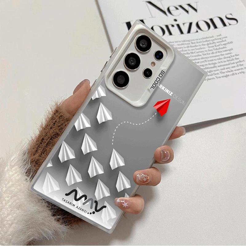 

Paper Airplane Boat Dream Soft Phone Case for Samsung Galaxy S24 S25 FE S26 Edge S23 Ultra S22 Plus S21 + Shockproof Cover Back Samsung S25 Ultra