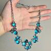 Collana con Perline di Conchiglie Colorate a Doppio Strato Boemia Usata