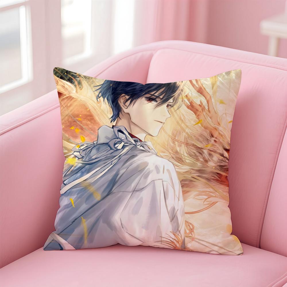 Historical Chinese Novel DDumb House Cushion Cover Pillow Case Soft Skin Friendly Fabric Concealed Zipper