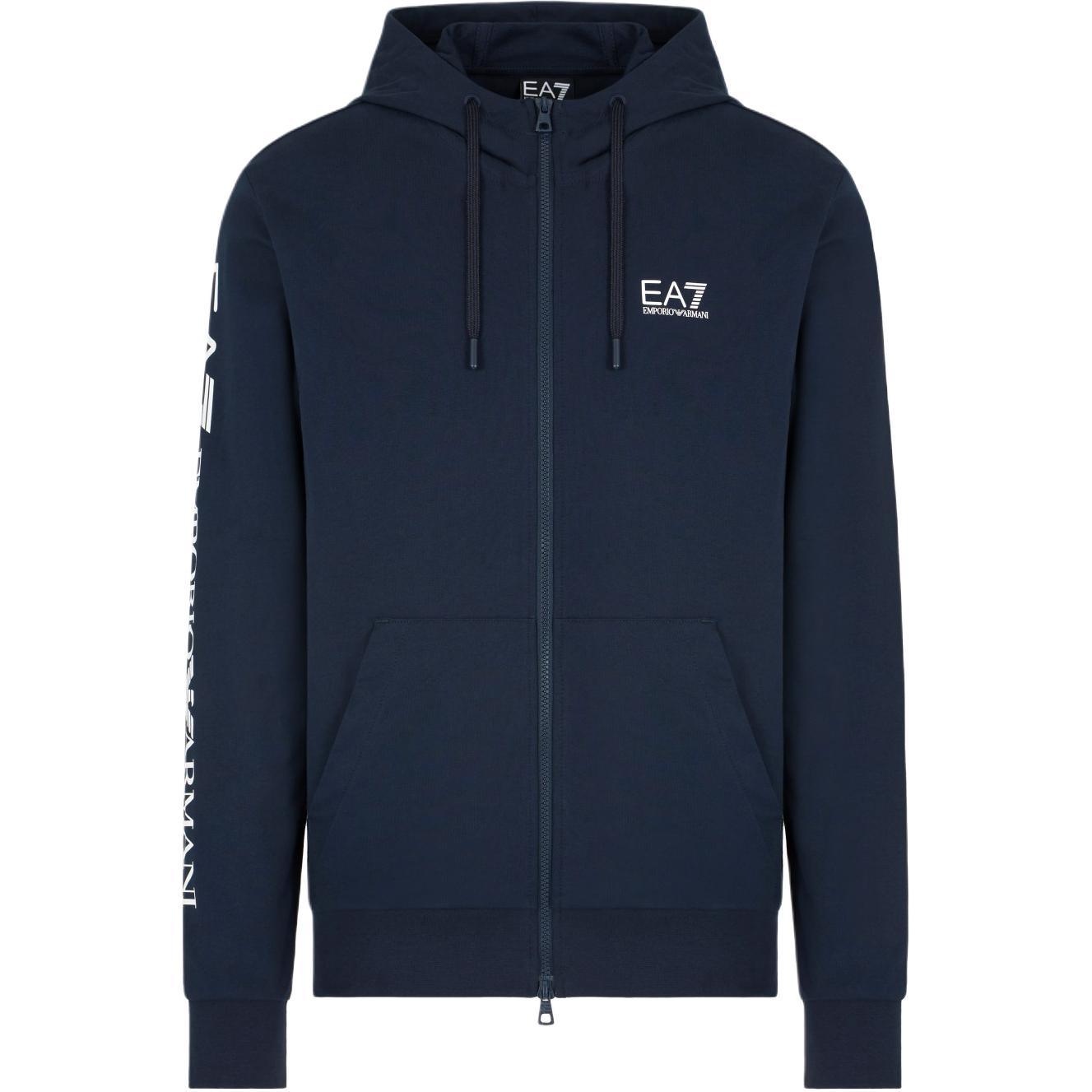 Emporio Armani EA7 Cotton Hooded Sweatshirt Men tops Dark-Blue 7M000568-AF13512-MB149 S