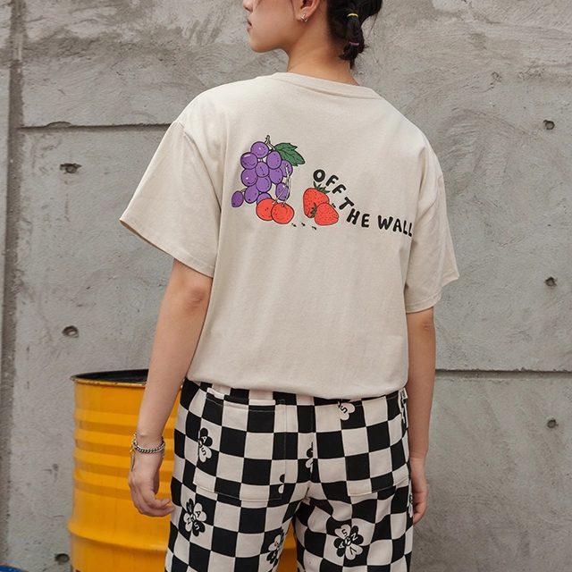 Vans T Shirts Women's Oat Crew Neck Moderate Straight Fit VN0008XY2N1