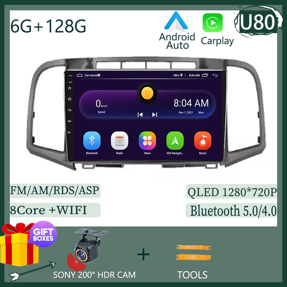Android 14 Carplay Car Radio For Toyota Venza 2008 - 2016 Multimedia Video Player Navigation GPS Stereo 2Din DVD Head Unit Auto