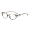 New TR glasses cat eye frame square round face exquisite high-end plain flat mirror can be equipped with high-degree frame