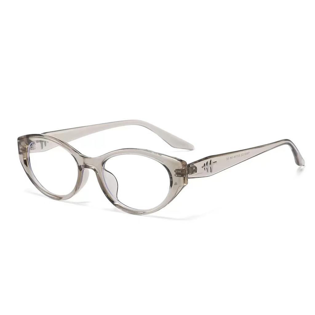 New TR glasses cat eye frame square round face exquisite high-end plain flat mirror can be equipped with high-degree frame