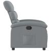Relaxation Armchair Light Grey Fabric