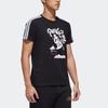 Adidas Neo Panda Print Sports T-Shirt Men Tops Black GK1552