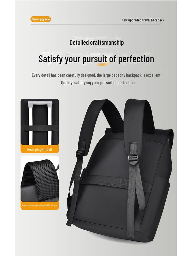 Men’s High-End Casual Backpack: Large Capacity Commuter Bag