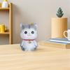 Cartoon Kitten Saving Pot Vinyl Money Pot Lovely Small Change Container Desktop Ornament Ideal for Kids Home Office