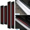4x Car Door Plate Sill Scuff Sticker Anti Scratch Carbon Fiber Decal Accessories