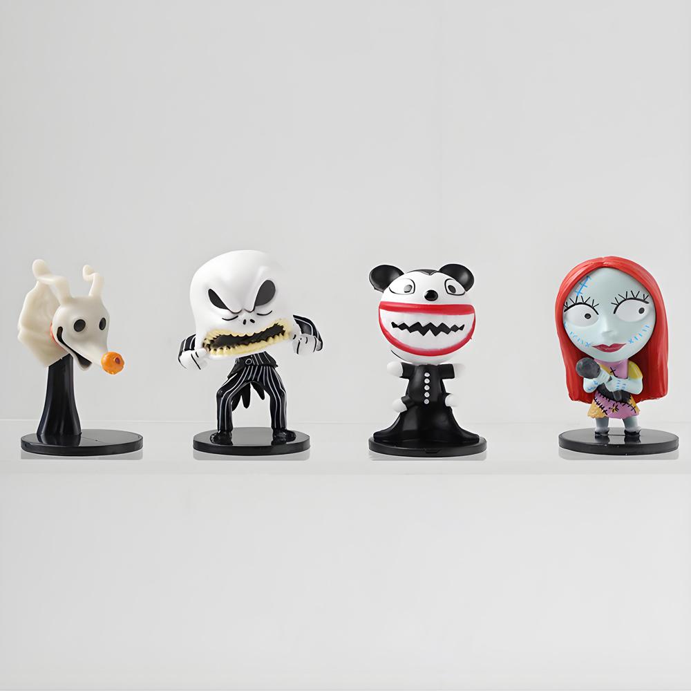 8pcs/set The Nightmare Sally Jack Skellington Christmas Action Figure Vinyl Figurine Halloween Gift Collection Toys