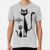 Hello Winter Whimsical Black Cats T-Shirt Size S To 5XL
