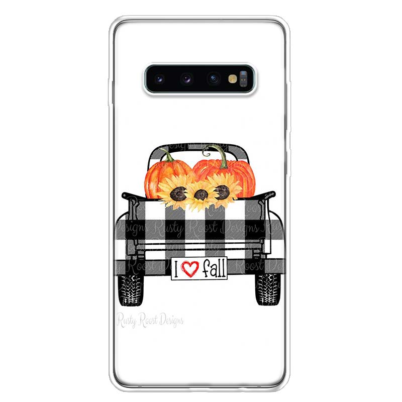 Pumpkin Happy Fall Autumn Cover Phone Case For Samsung Galaxy A51 A71 A50 A70 A40 A30 A20E A10 A41 A31 A21S A11 A01 A6 A8 + A7 A