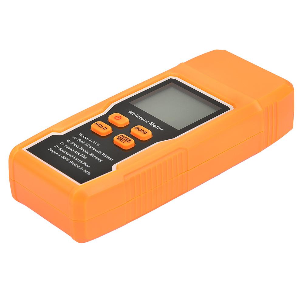 Two Pins Timber Damp Detector with Temperature Display Digital Tree Moisture Tester Moisture Reader for Lumber Concrete Building