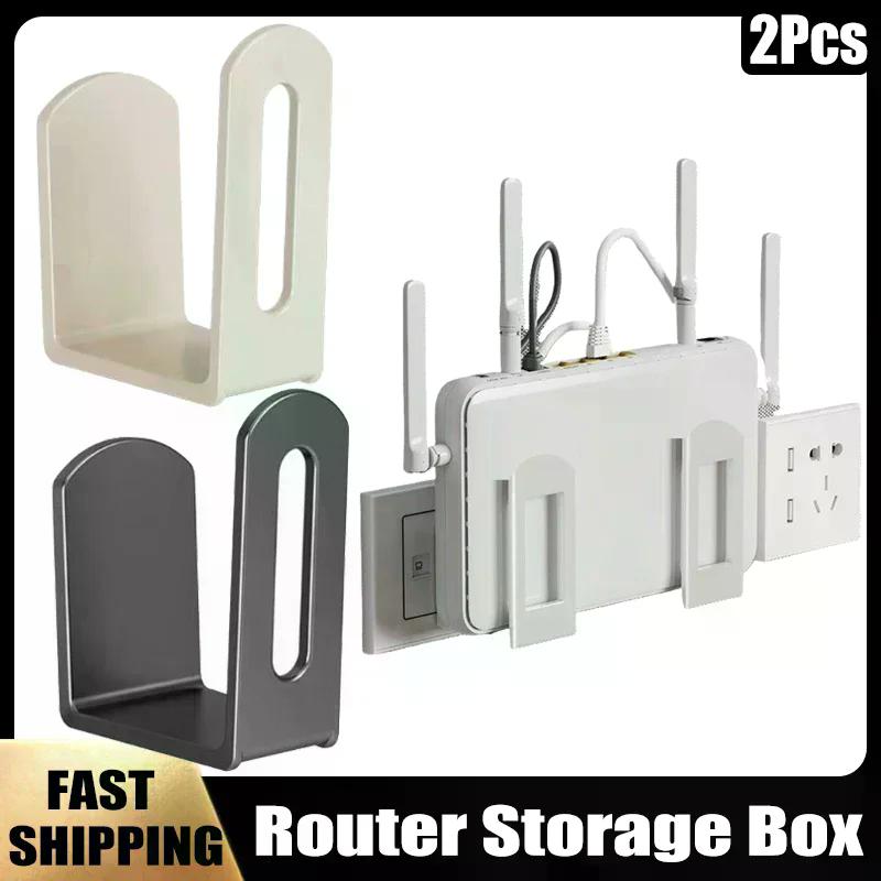 Router Storage Box Stand Wall Artifact Set-top Box Wall-mounted Wi-Fi Fixture Support Bracket Wireless Wifi Placement Rack