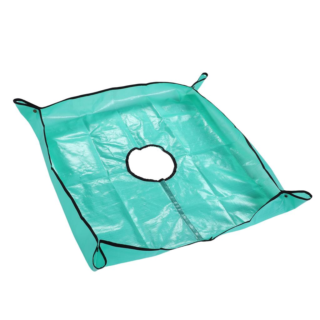 Landscape Tarp 7.8in Hole Water Proof Pruning Tarp with 4 Corner Buckle for Bush Shrub Tree Trimming