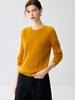 Women's Cashmere Cable Knit Sweater – Round Neck, Loose Fit, Solid Color, Long Sleeve, Autumn/Winter Base Layer.