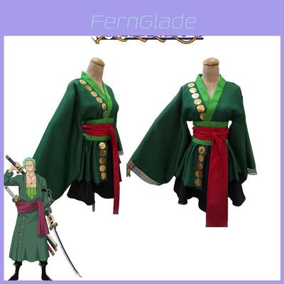 One Piece Roronoa Zoro Cosplay Costume In Bright Colors For Ladies At Halloween