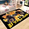 Monster Car Prinr Game Area Rug Non-Slip Floor Mat for Home Living Room Kids Play Mat Bedroom Rugs Machine Washable Carpet Decor