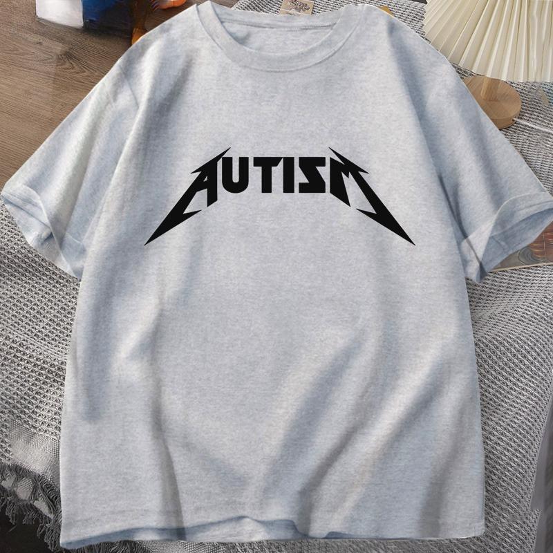 Autism Meme T Shirt Cotton Funny Humor Introvert Tshirts for Unisex WOMEN Letter Printed Tees Unisex Tshirts Oversized Tops