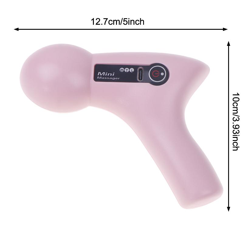 Mini Massage Gun Usb Rechargeable Portable Full Body Muscle Massage 4-Speed Adjustable Fascia Gun