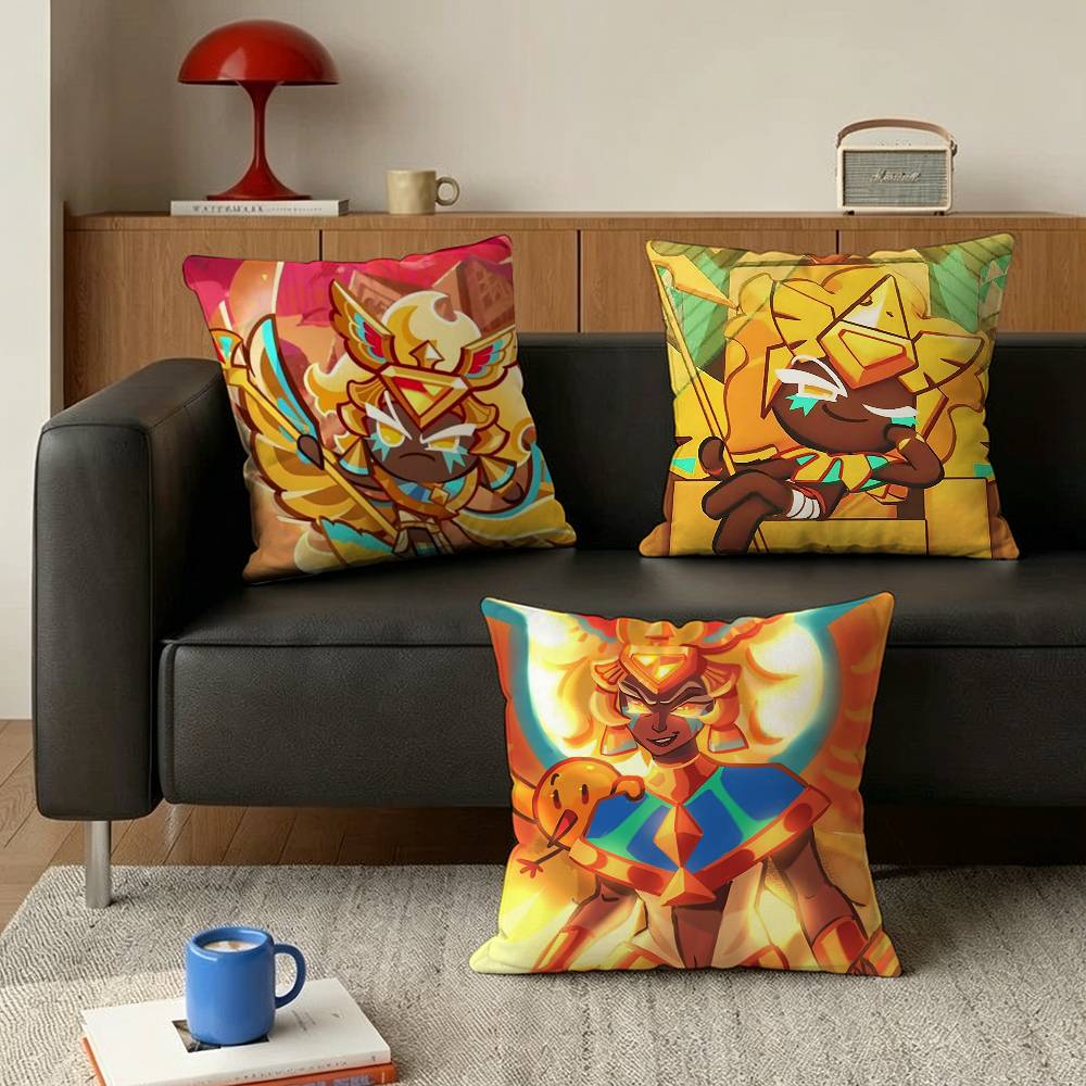 G-Golden Cheese C-Cookie Various Sizes Square Pillow Case For Car Home Bedchamber Decor