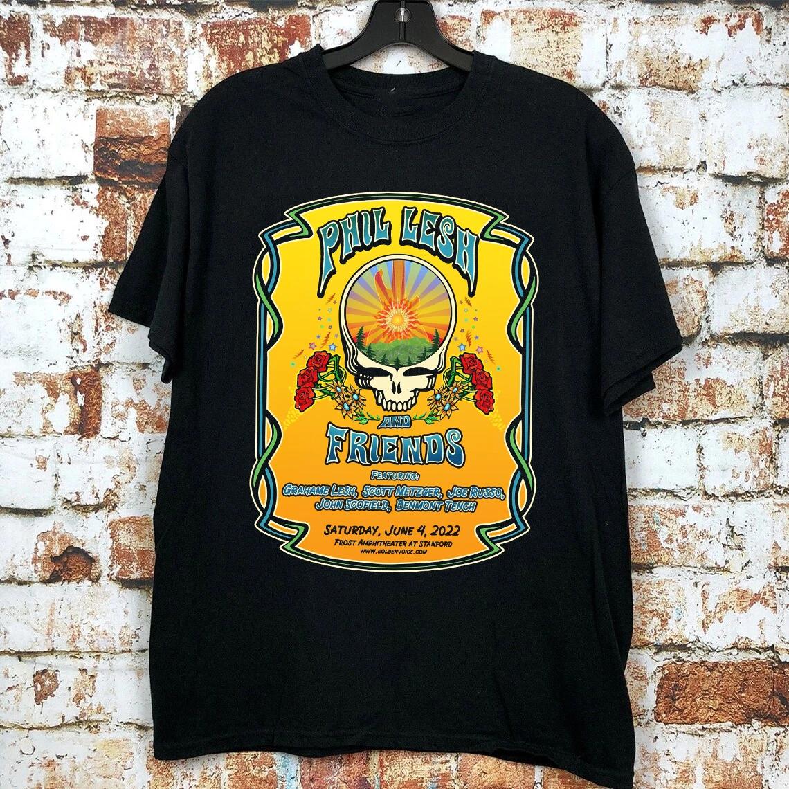 Men s and Women s T-shirts Tribute Phil Lesh And Friends Thanks For Memories T Shirt XL