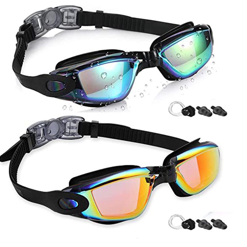 High-Definition Anti-Fog Myopia Silicone Swim Goggles Set