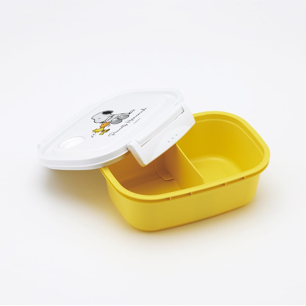Skater Easy Light Bento Sealable Storage Snoopy Watercolor Made in & Box, Medium, 550ml, Microwaveable, Container, Design, Japan, XPM4-A