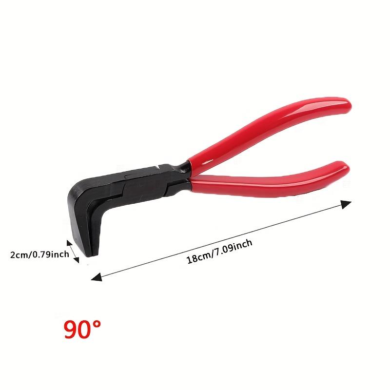 1 pièce de Pince à plier la tôle, Construction forgée résistante à la rouille, Poignée antidérapante, Pince à tôle de qualité industrielle