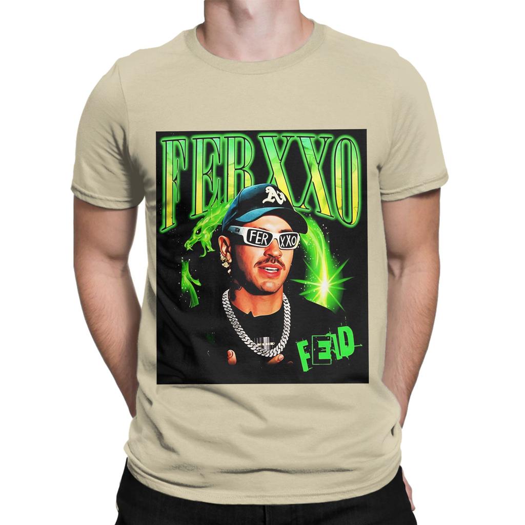Feid Ferxxo Neon Style Latin Music Art Portrait Funny 100 Cotton TShirt Feid Tops Tees For Unisex