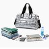 Wet Dry Separation Weekend Handbags Large Capacity Quilted Gym Bag Multifunctional Padded Shoulder Bag Waterproof for Gym Sports