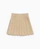 Tudument Tailored Wool Mini Skirt Beige