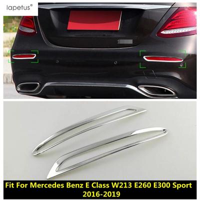 Chrome Car Rear Fog Lamp Light Frame Decorative Sequ Cover Trim For Benz E Class W213 E260 E300 Sport 2016 - Accessories