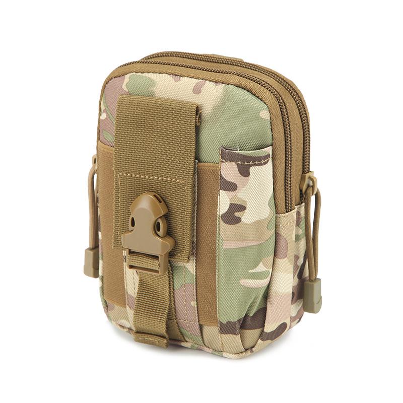 Men's Tactical Camouflage Molle Waist Pack for Outdoor Sports, Fits 6-7 Inch Phones