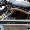 Glossy Carbon Fiber Look Vinyl Dashboard Console Gear Shift Panel Trim Decorative Stickers Kit For BMW 3 Series E46 1998-2005