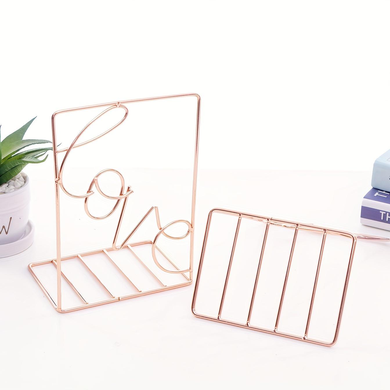 

2 шт. металлическая телескопическая подставка для книг, настольная стойка для хранения вещей, может использоваться для украшения фона дома, семейного кабинета, гостиной, спальни